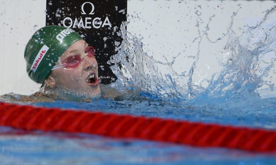 Rūta Meilutytė – pasaulio plaukimo čempionato aukso medalio laimėtoja