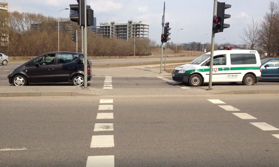 Avarija Vilniuje, Žvalgų ir Kalvarijų gatvių sankryžoje