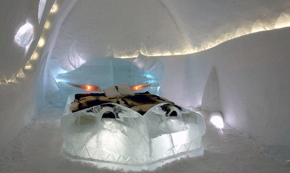 Ledo viešbutis Švedijoje „Icehotel“