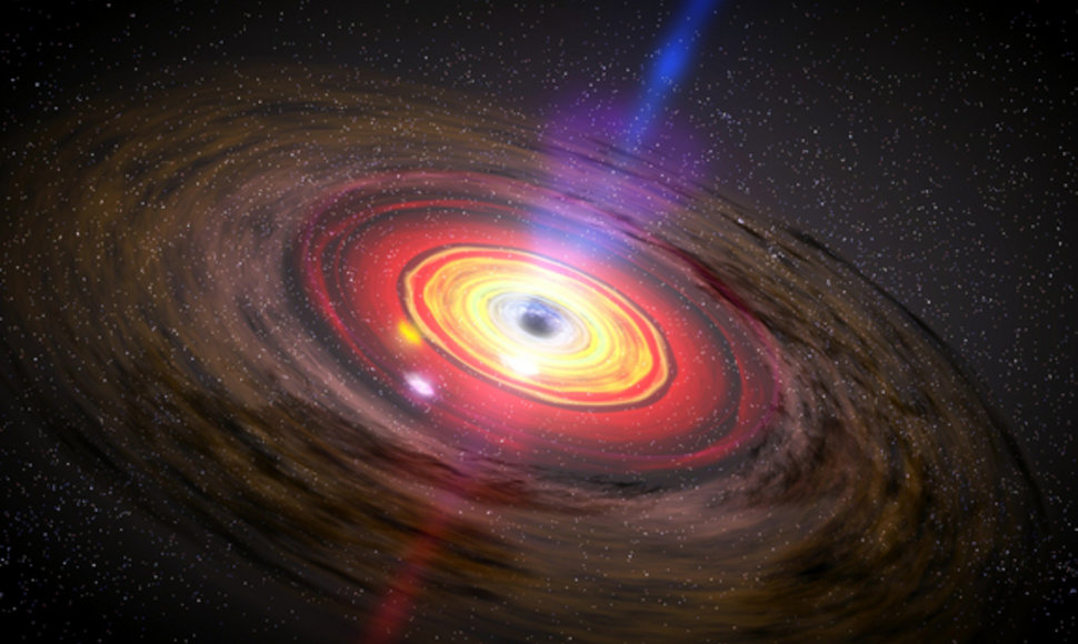 Galaktikų centruose tūnančios supermasyvios juodosios skylės formuojasi greičiau, nei iki šiol manyta.