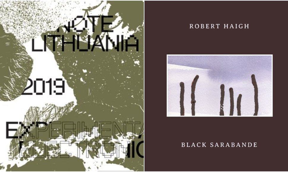 Albumų „Experimental / Electronic 2019“ ir „Black Sarabande“ viršeliai