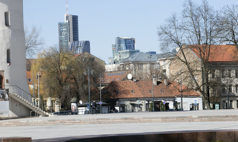 Ištuštėjęs Vilnius karantino metu. Antra savaitė