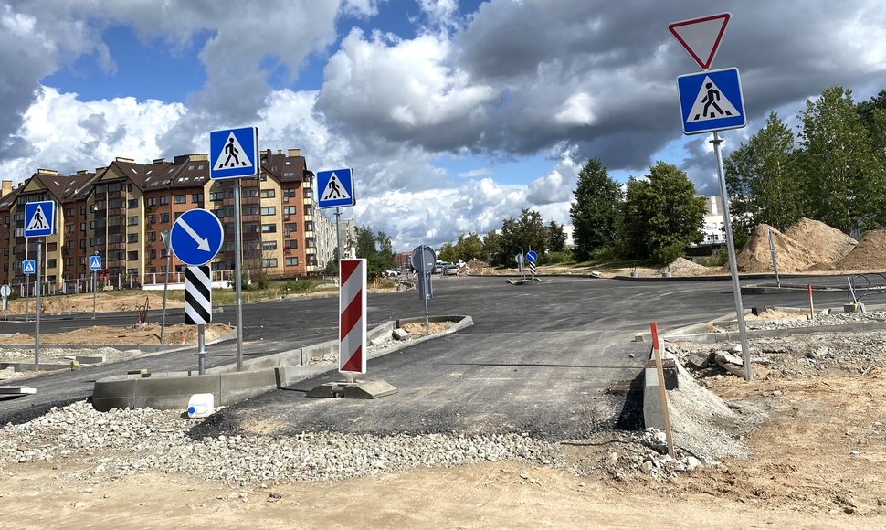 Rekonstruojama sankryža Pilaitėje