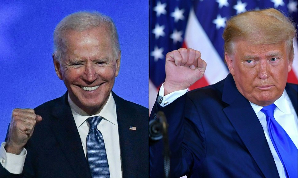 Joe Bidenas ir Donaldas Trumpas