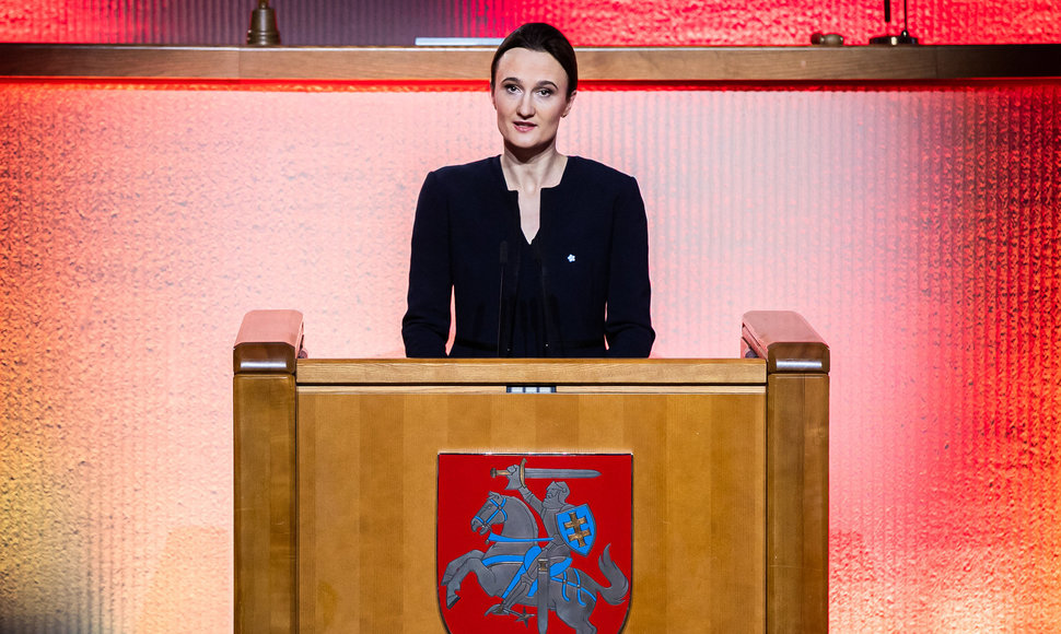 Seimo pirmininkė Viktorija Čmilytė