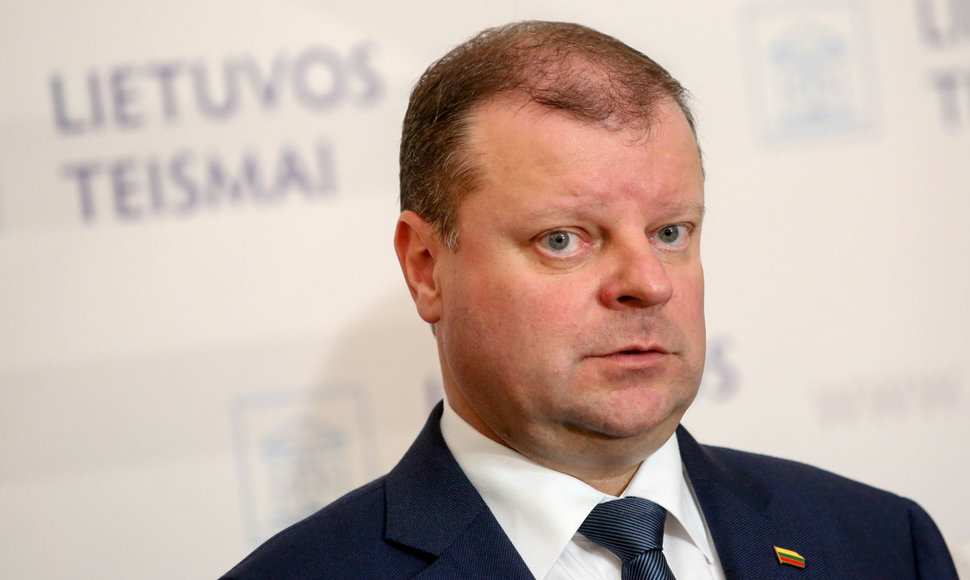 Ministras pirminininkas Saulius Skvernelis lankosi Vilniaus apygardos teisme