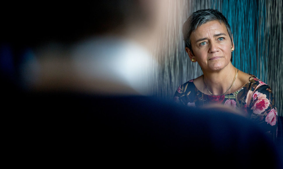 Už konkurenciją atsakinga Europos Komisijos narė M. Vestager