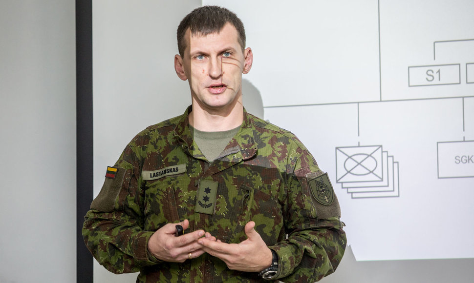 Kunigaikščio Vaidoto mechanizuotojo pėstininkų bataliono vadas Eugenijus Lastauskas