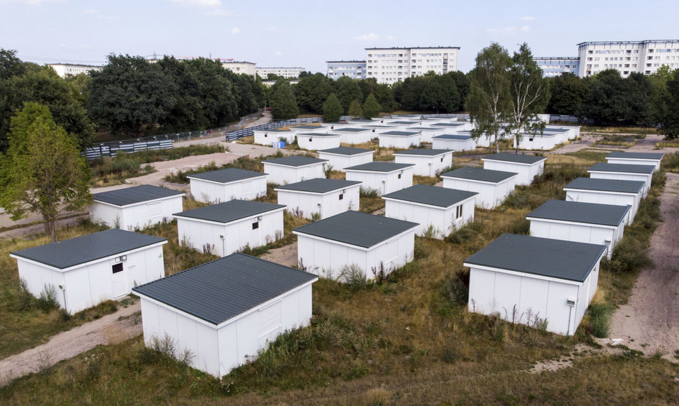 Hamburge parduoti pabėgėlių nameliai