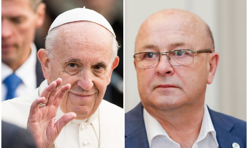 Popiežius Pranciškus ir Visvaldas Matijošaitis