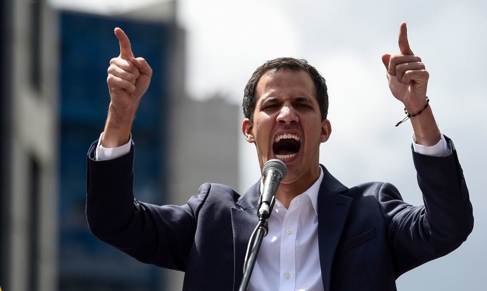 Venesuelos prezidentu pasiskelbęs Juanas Guaido