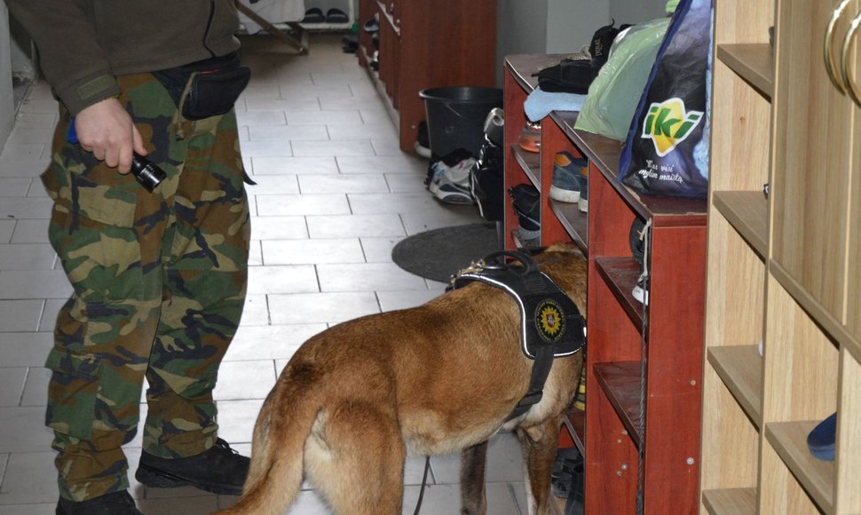 Įkalinimo įstaigų patikrinimas su tarnybiniais šunimis