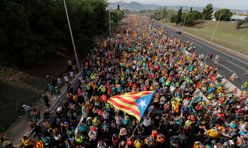 Katalonijoje vyksta visuotinis streikas