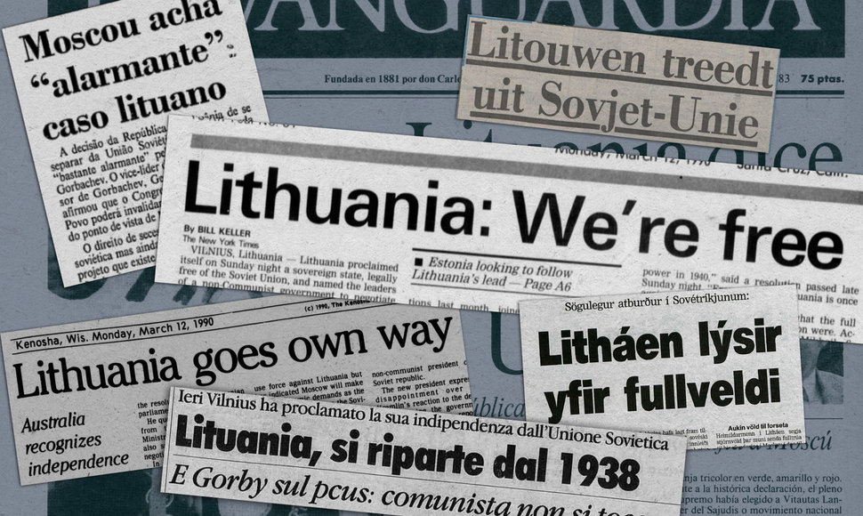 Lietuvos Nepriklausomybės atkūrimas užsienio spaudos puslapiuose