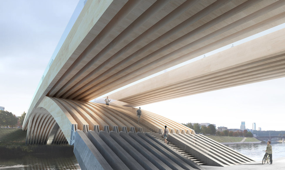 Numatomo tilto virš Neries projekto pasiūlymai