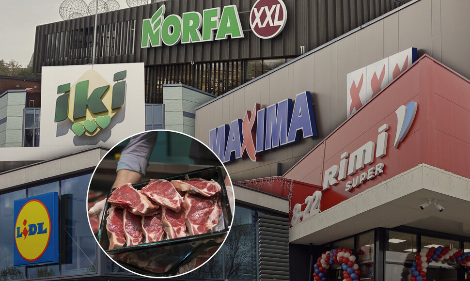 Užkrėsta mėsa prekybos centruose
