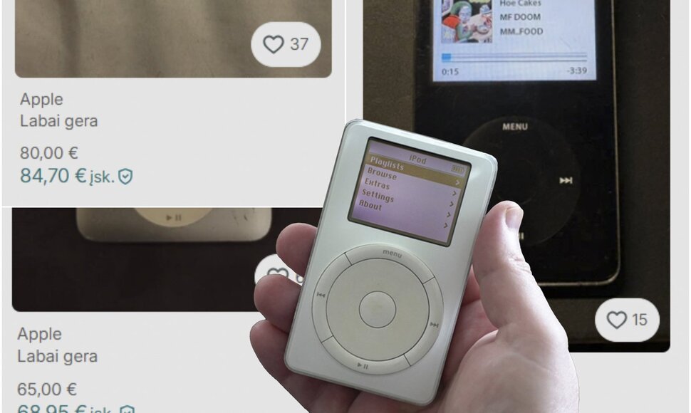 parduodami Apple iPod platformoje „Vinted“