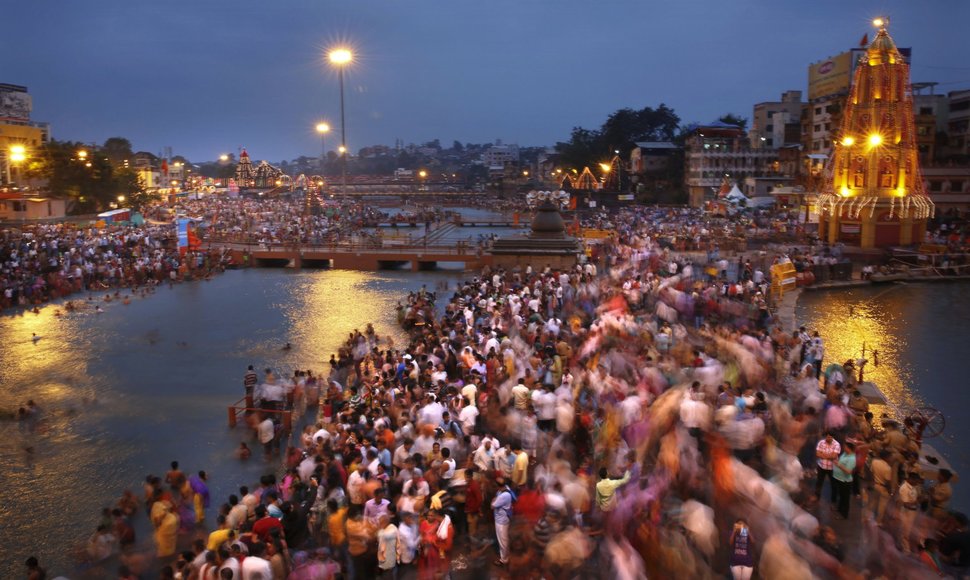 „Kumbh Mela“ šventė Indijoje