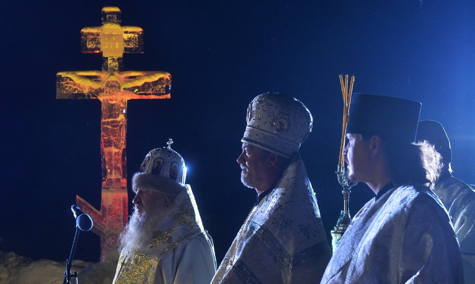 Stačiatikiai švenčia Kristaus krikšto šventę