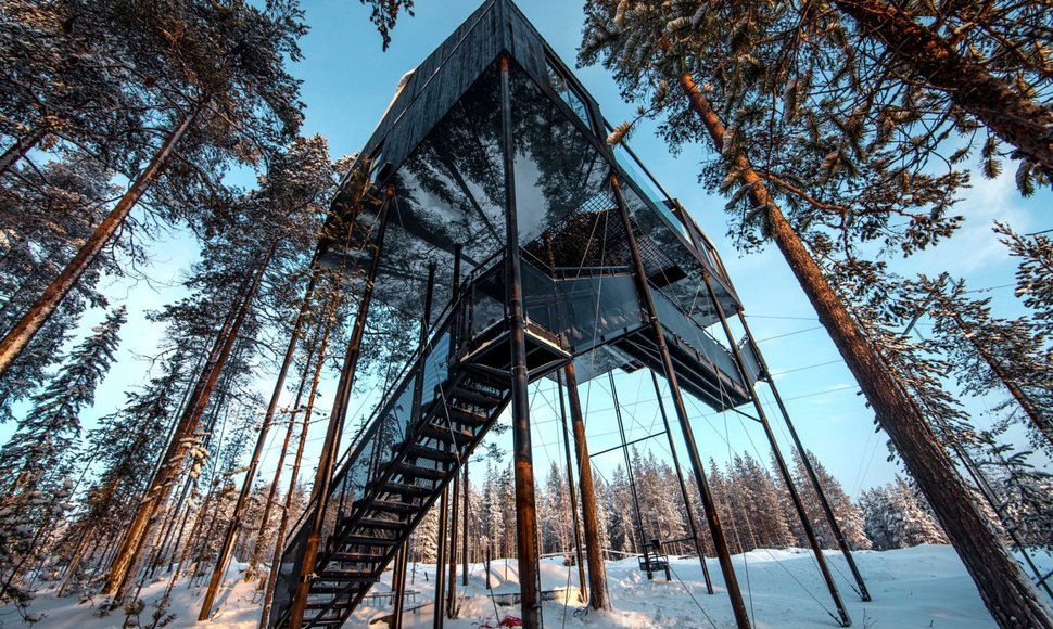 Prabangus namas medyje Švedijoje