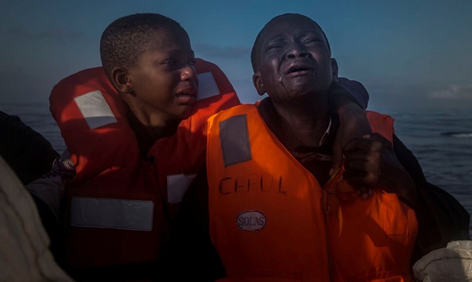 Viduržemio jūroje išgelbėti 10 ir 11 metų brolis ir sesė iš Nigerijos