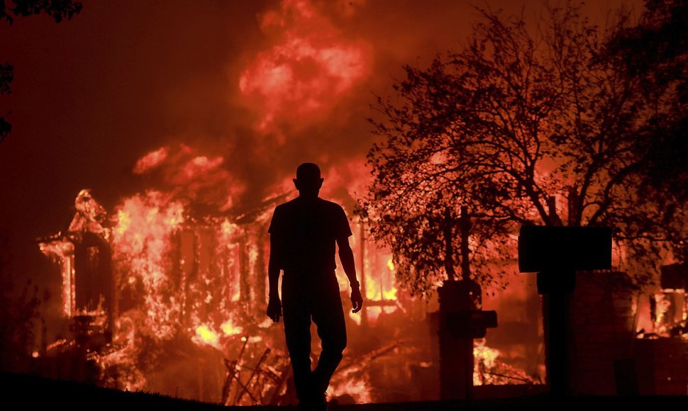 Kalifornijoje ir vėl siaučia miškų gaisrai