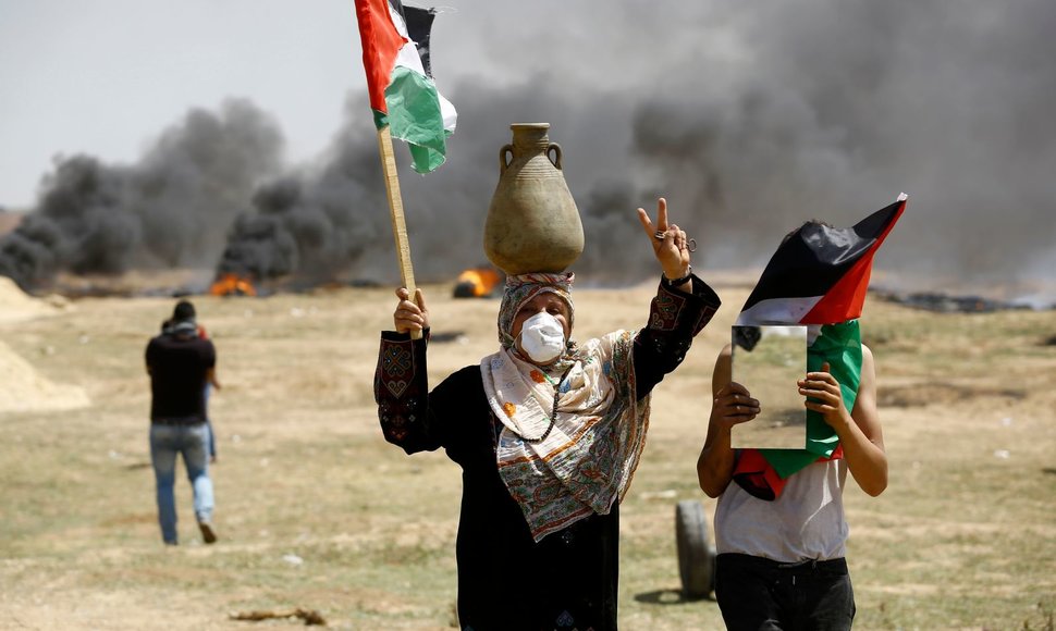 Protestai prie Gazos Ruožo sienos peraugo į susirėmimus