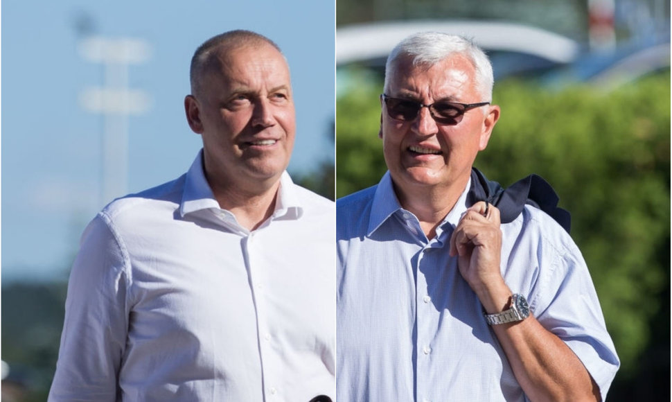 Rimas Kurtinaitis ir Jonas Kazlauskas