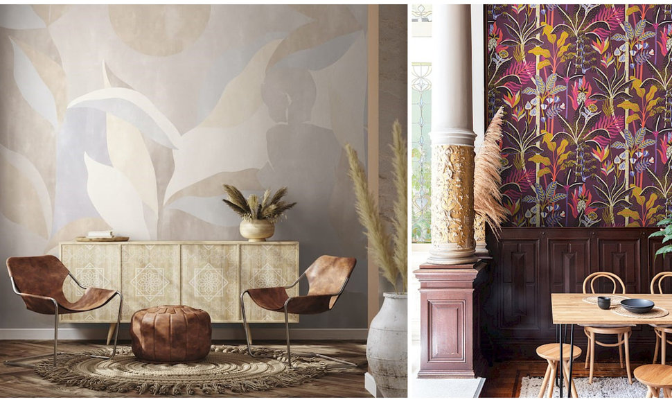 Tapetai ir kilimai – spalvų ir formų galia interjere