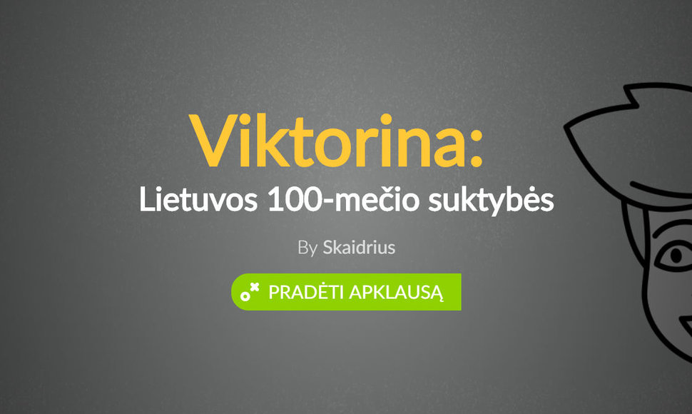 Pasitikrinkite žinias pirmojoje Lietuvos 100-mečio korupcijos istorijų viktorinoje!