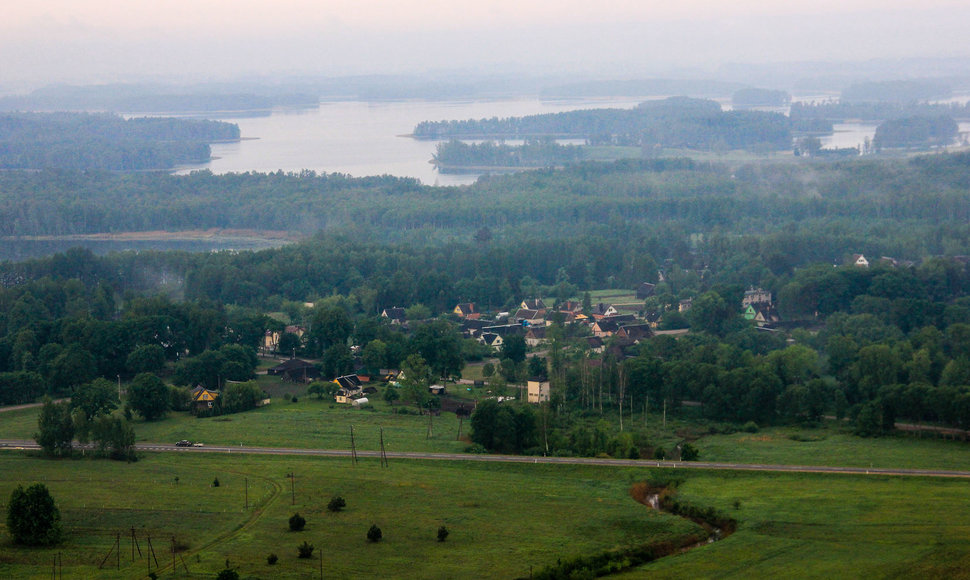 Skrydis oro balionu virš Zarasų