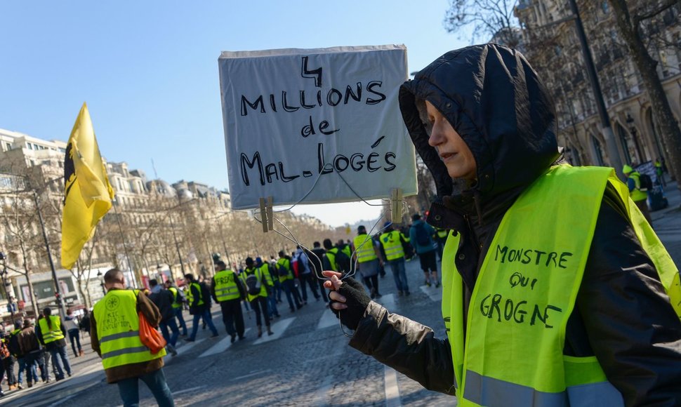 „Geltonųjų liemenių“ protestai Prancūzijoje