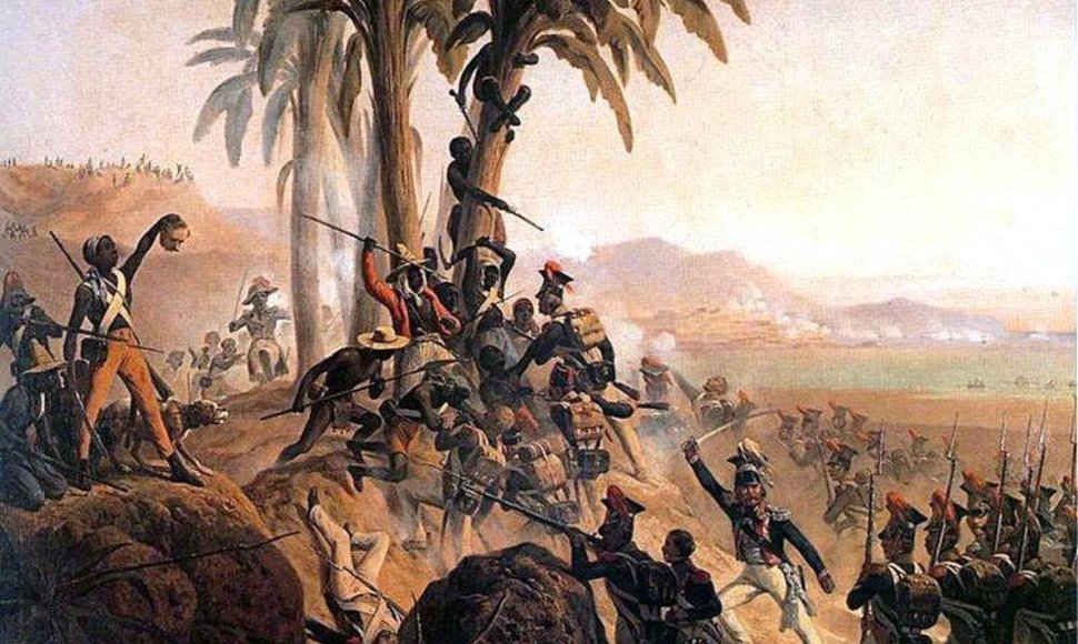January Suchodolskio paveikslas „Santo Domingo“ mūšis, kuriame vaizduojami lenkų kariai
