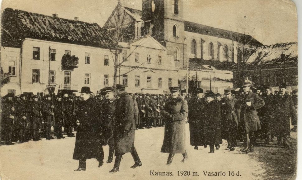 Vasario 16-osios šventimas Kaune 1920 m.