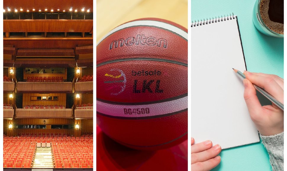 Teatras, krepšinio kamuolys ir rašymas