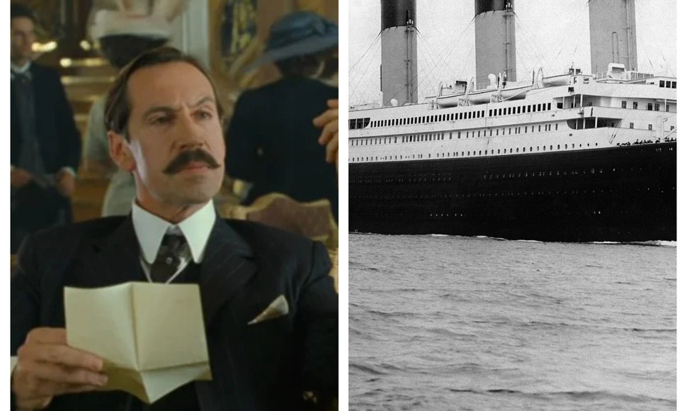 Josephas Bruce'as Ismay filme „Titanikas“ ir laivas „Titanikas“