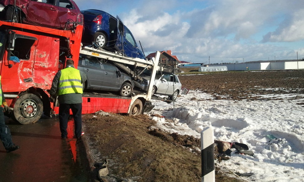 Avarija ties Juragiais, Kauno raj. 2013 02 01