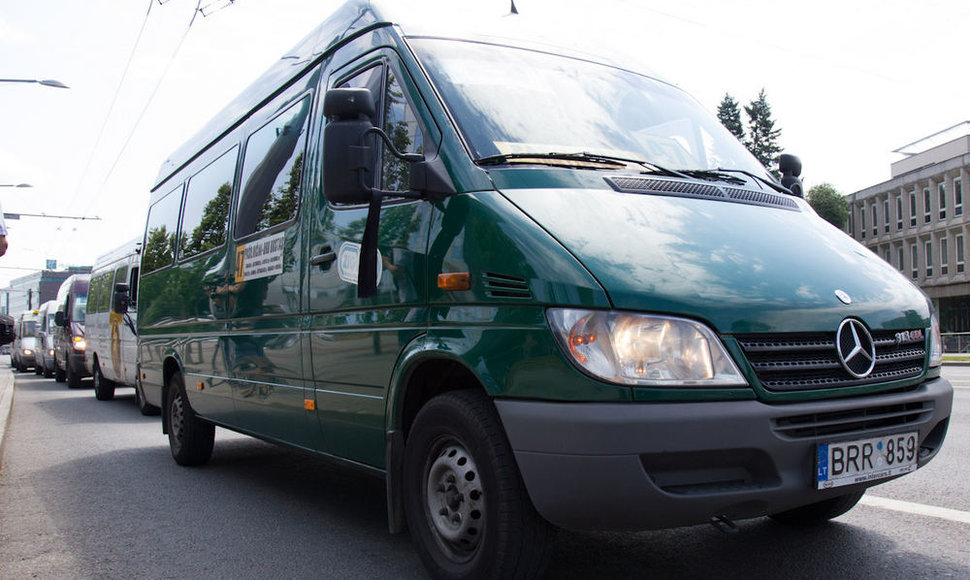 Mitingas dėl Vilniaus viešojo transporto pertvarkos