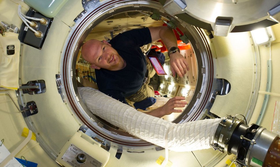 Astronautas Alexanderis Gerstas Tarptautinėje kosminėje stotyje