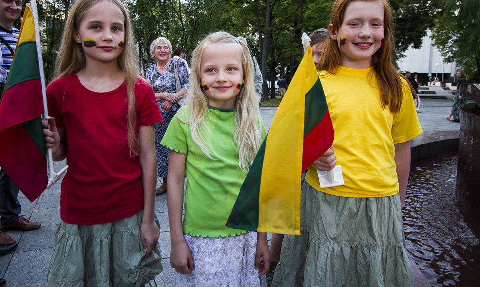 Kudirkos aikštėje skambėjo Lietuvos himnas
