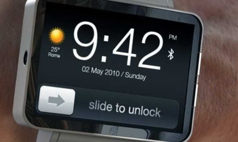Fanų sukurto „Apple“ išmaniojo laikrodžio „iWatch“ konceptas