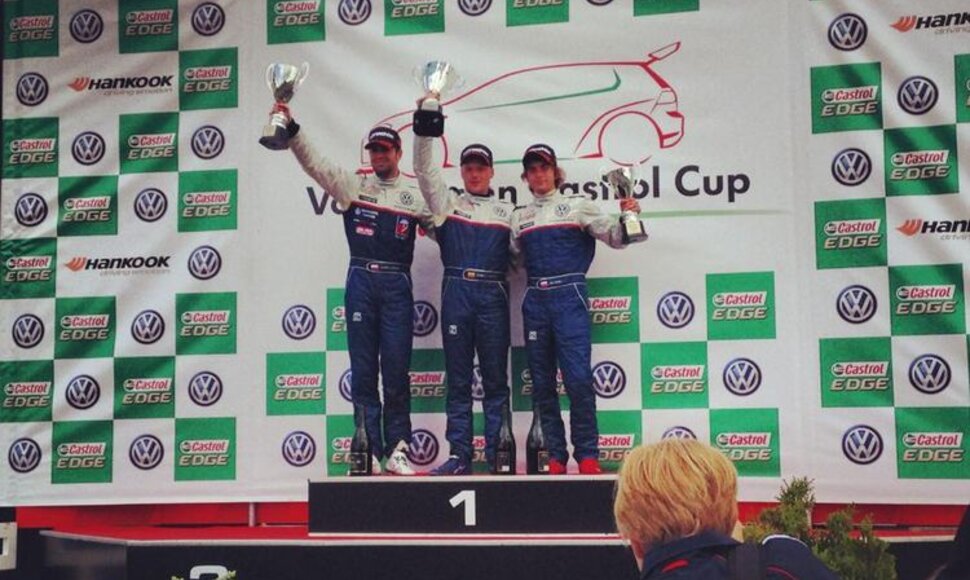 „Volkswagen Castrol Cup“ serijos, trečiojo etapo lenktynių Brno trasoje pirmąjį važiavimą laimėjo lietuvis Robertas Kupčikas