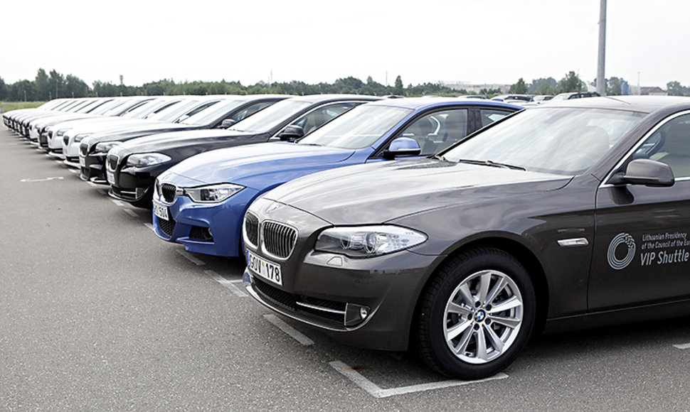 ES renginiams skirti BMW automobiliai