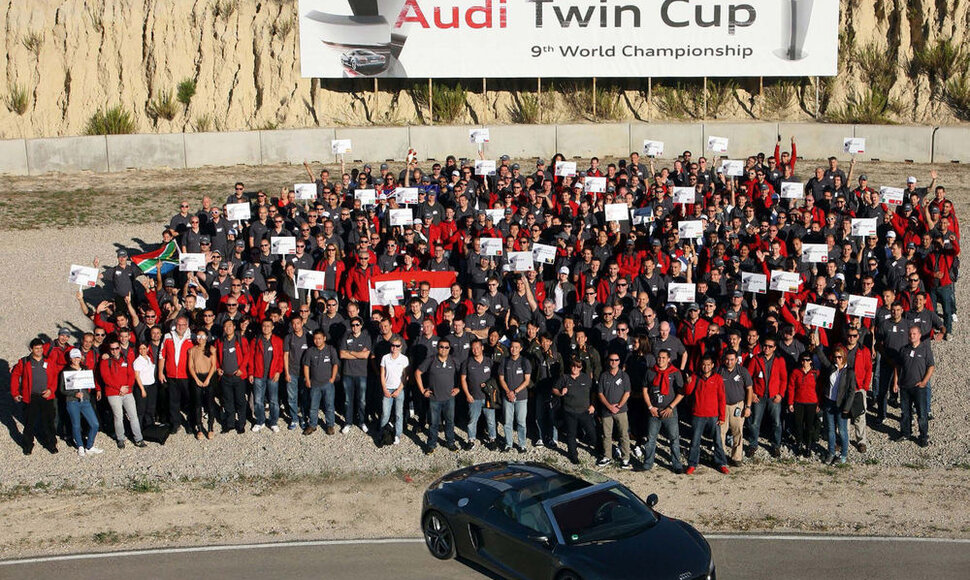 „Audi Twin Cup“ serviso specialistų čempionato dalyviai