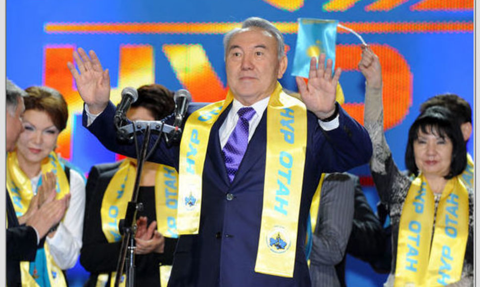 Astanos režimas aukština prezidentą N.Nazarbajevą