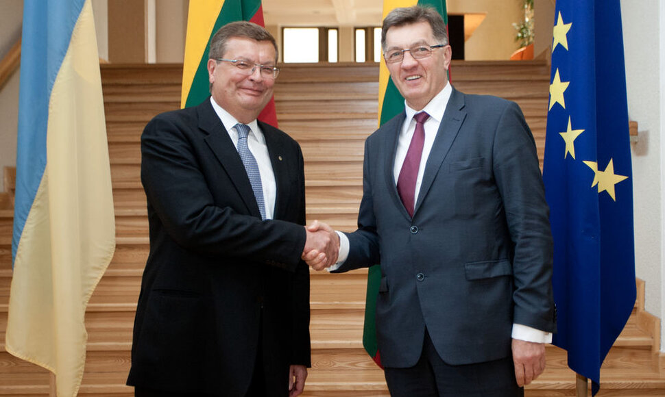 Ukrainos vicepremjeras Konstantinas Gry&scaron;čenka ir Lietuvos Ministras pirmininkas Algirdas Butkevičius