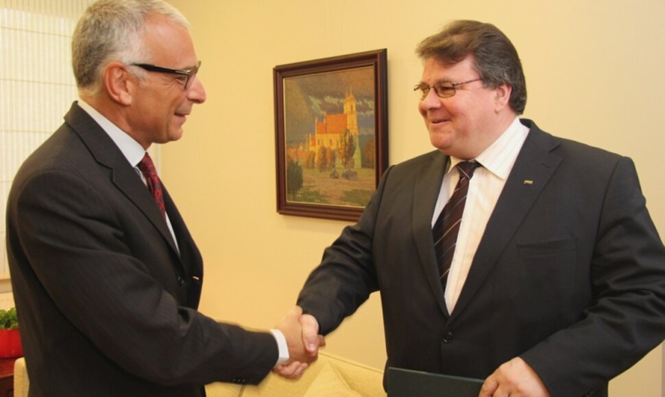 Stefano Sannino ir Linas Linkevičius