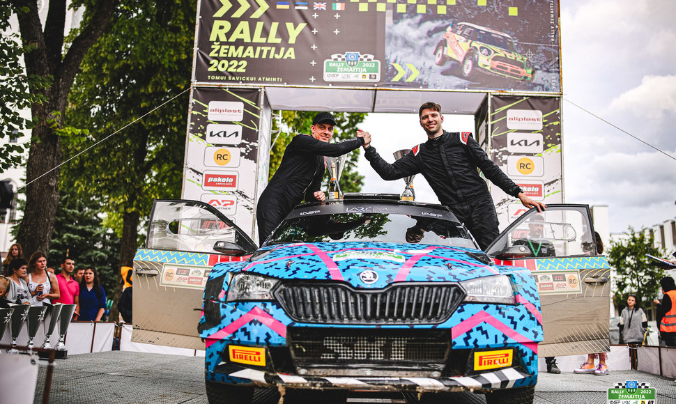 „Rally Žemaitija“ finišo podiumas