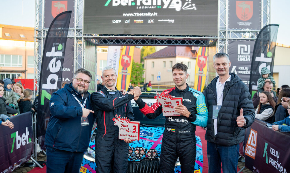 &bdquo;7bet Rally Lazdijai &lsquo;25&ldquo; fini&scaron;o podiumas