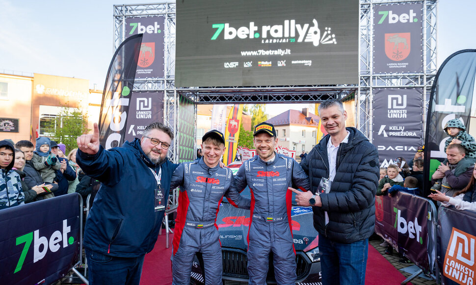 &bdquo;7bet Rally Lazdijai &lsquo;25&ldquo; fini&scaron;o podiumas